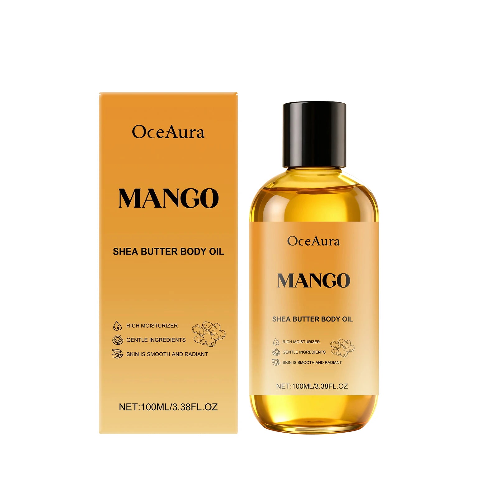 Mango Shea Butter Moisturizing Body Oil for Dry Skin - 14