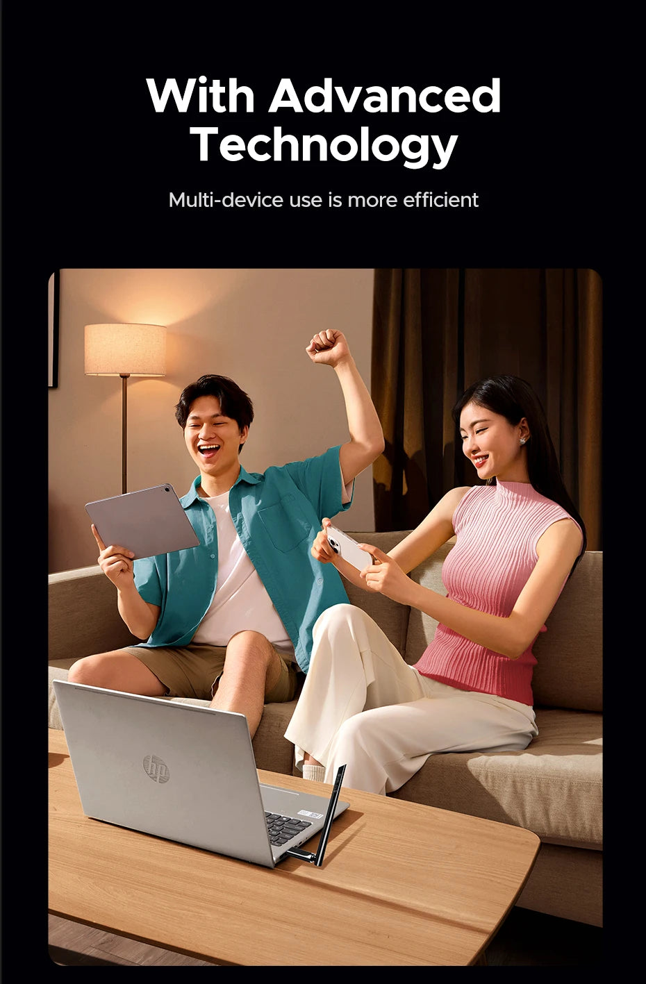 AX900 WiFi 6 and Bluetooth 5.4 USB Dual-Band Wireless Adapter