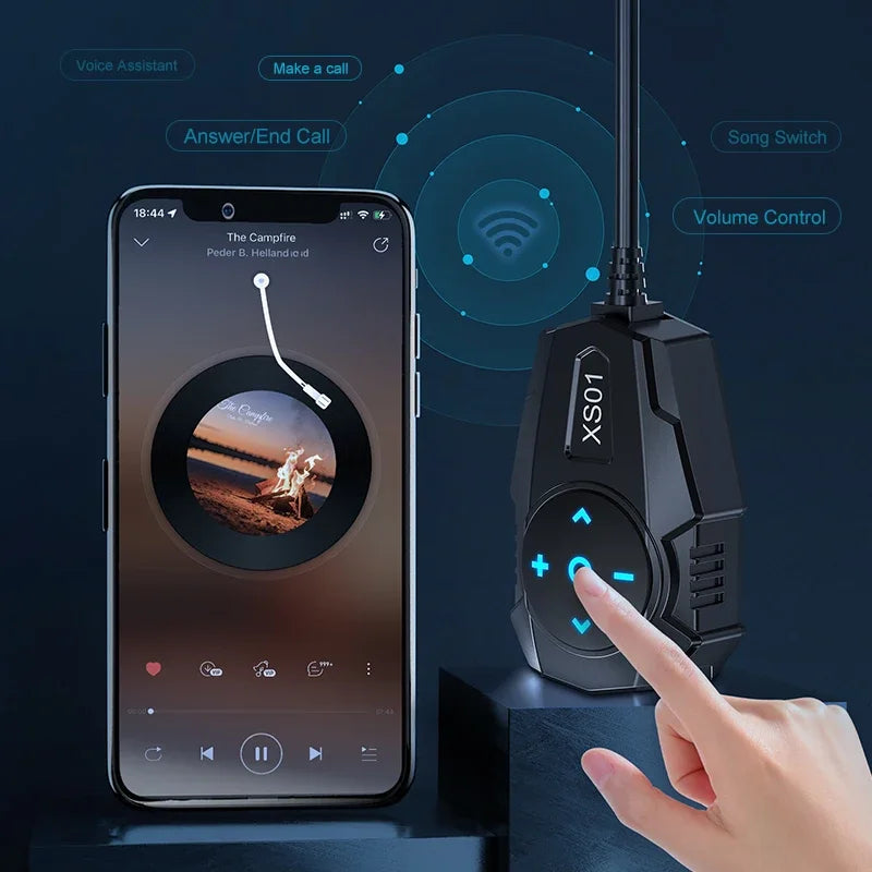 54W Motorcycle Dual Port USB Charger with Bluetooth Remote - 3