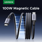 100W Magnetic USB-C to USB-C Fast Charging Data Cable