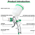 Professional HVLP Gravity Feed Paint Spray Gun with Multiple Nozzles