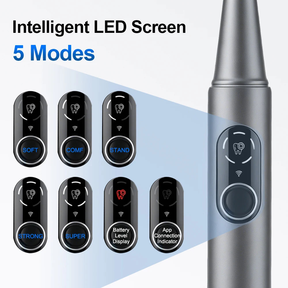 Visual Ultrasonic Dental Scaler with HD Camera for Plaque Removal