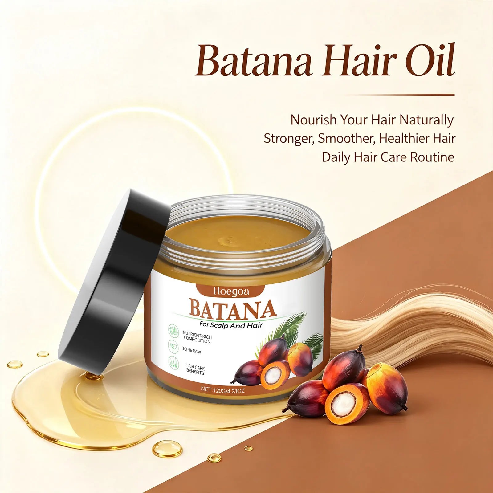 Batana Oil Hair Repair Mask for Dry and Damaged Hair - 2