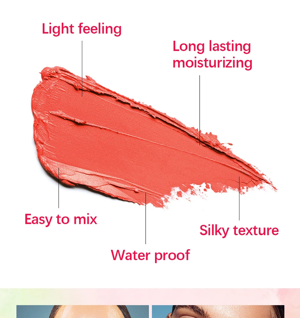 Cream Blush Stick for Lips and Cheeks