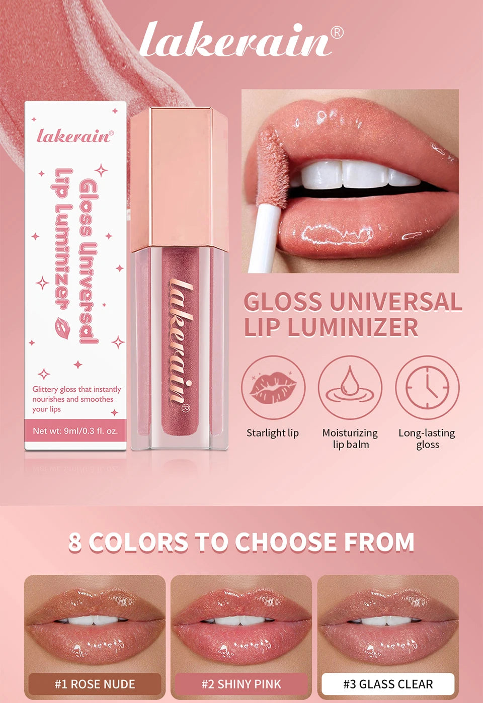 Hydrating Shimmer Lip Gloss for Plump and Moisturizing Finish