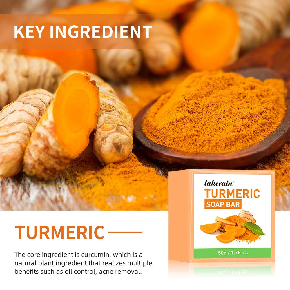 Brightening Turmeric Soap Bar for Face and Body - 4
