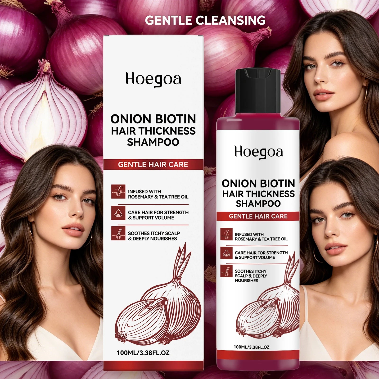 Onion Biotin Volumizing Shampoo for Hair Growth - 12