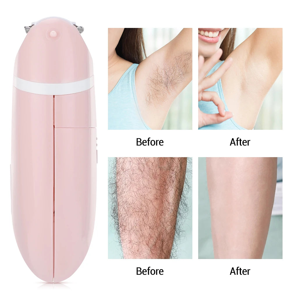 Compact Electric Shaver for Women Full Body Hair Removal