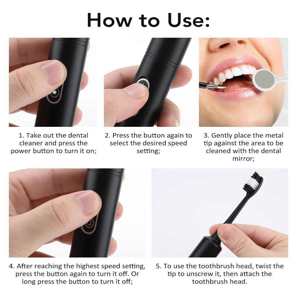 Electric Sonic Teeth Cleaner and Tartar Remover