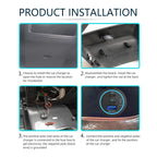 78W Triple Port USB-C Fast Car Charger Socket