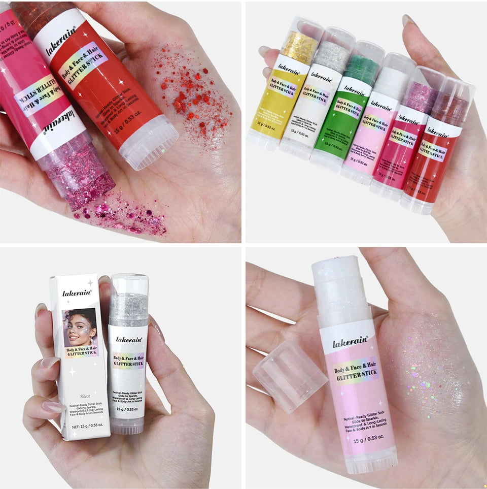 Glitter Highlighter Stick for Face Body and Hair
