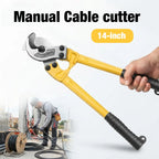14-Inch Heavy-Duty Manual Cable Cutter for Copper and Aluminum Wire