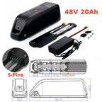 48V Hailong E-Bike Battery Pack with USB Charging Port