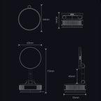 15W Magnetic Wireless Charging Phone Holder with Vacuum Suction Mount