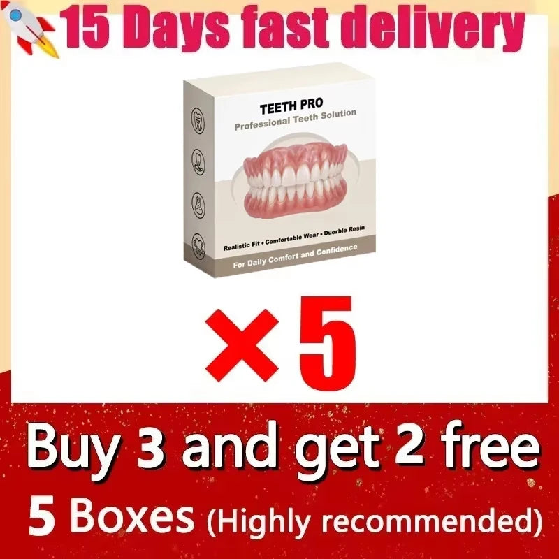 Comfort Fit Silicone Dentures for Realistic Smile