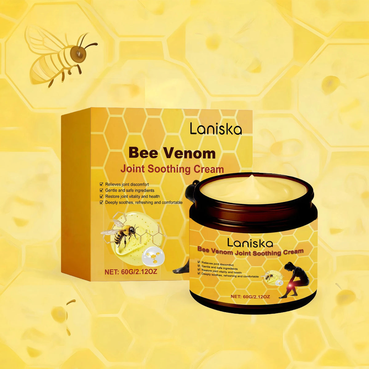 Bee Venom Soothing Cream for Joint and Muscle Relief