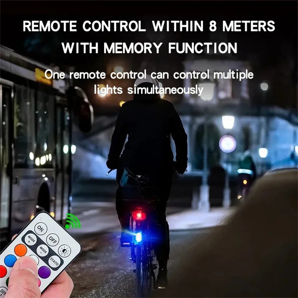 Wireless RGB LED Strobe Warning Light for Vehicles