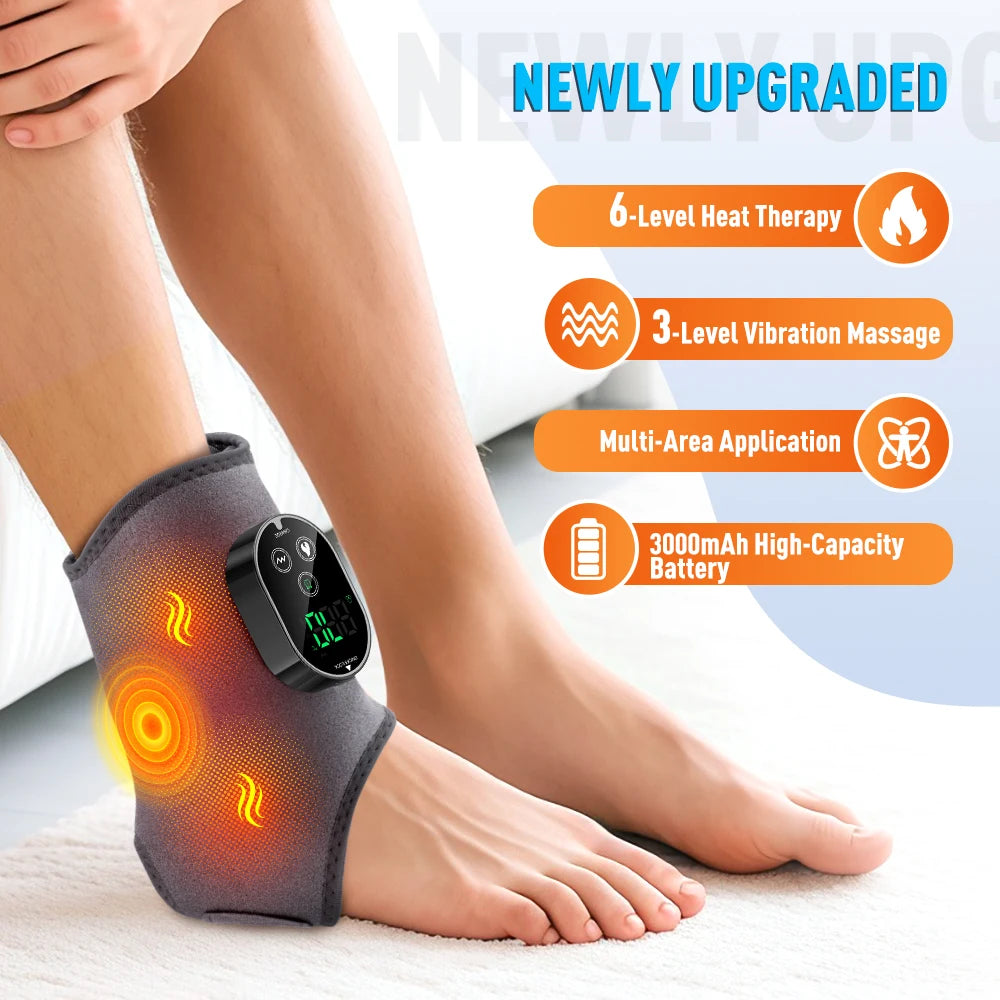 Heated Vibration Massager for Ankle, Calf, and Foot - 7