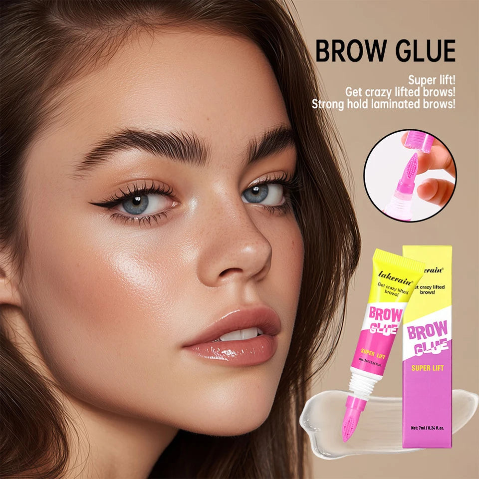 Long-Lasting Eyebrow Lamination Styling Gel with Built-In Comb