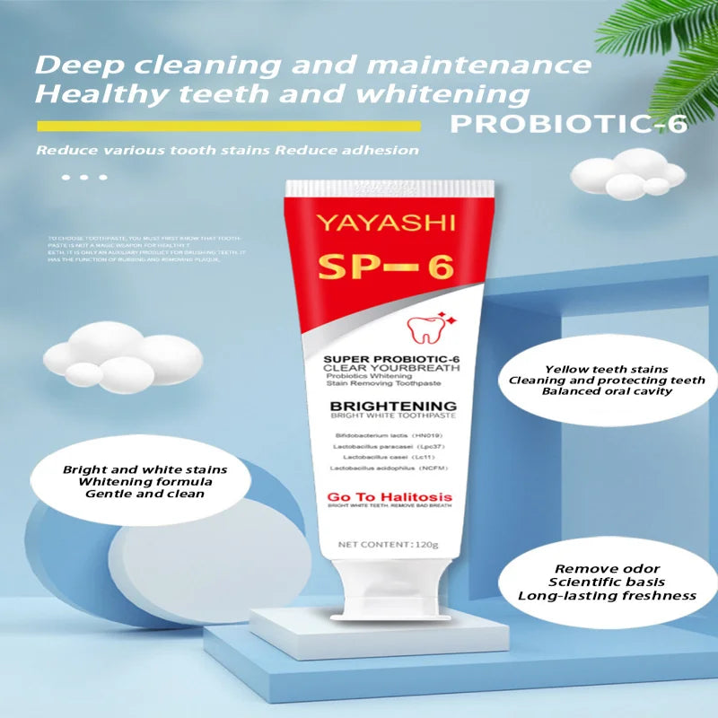 Probiotic Teeth Whitening Toothpaste for Stain Removal - 4