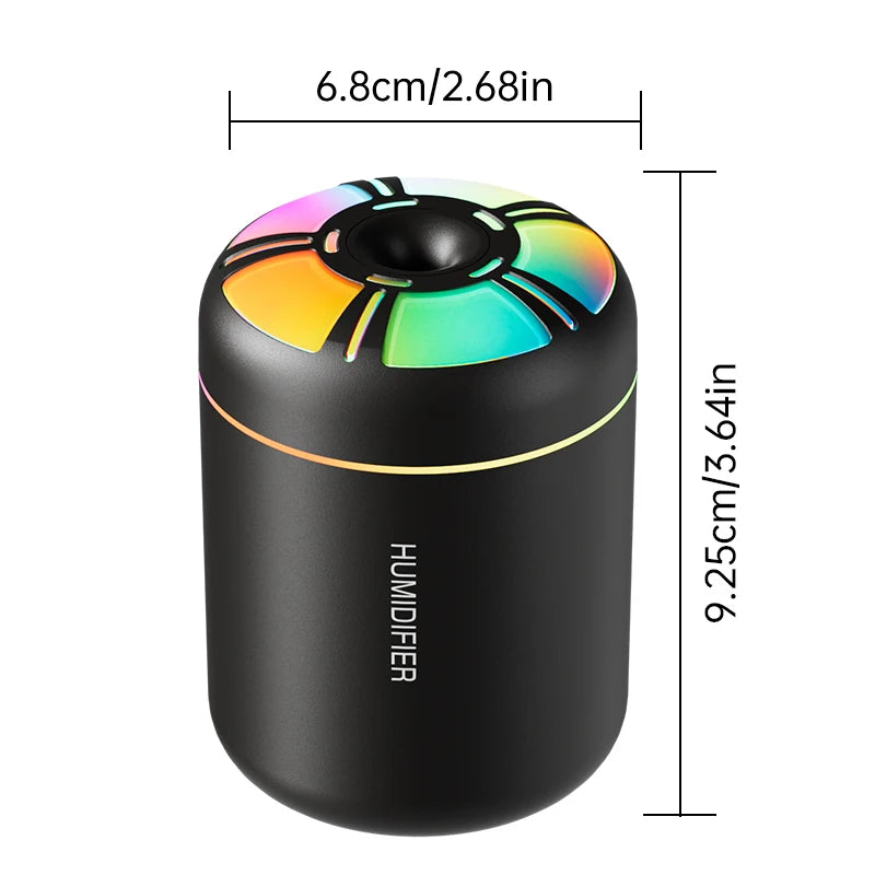 Ultrasonic Portable Mini USB Air Humidifier with RGB LED Light