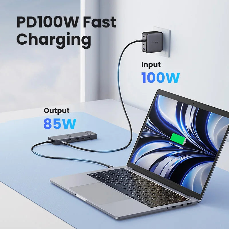 6-in-1 USB-C Docking Station with 4K 60Hz HDMI and 10Gbps Data Transfer - 4