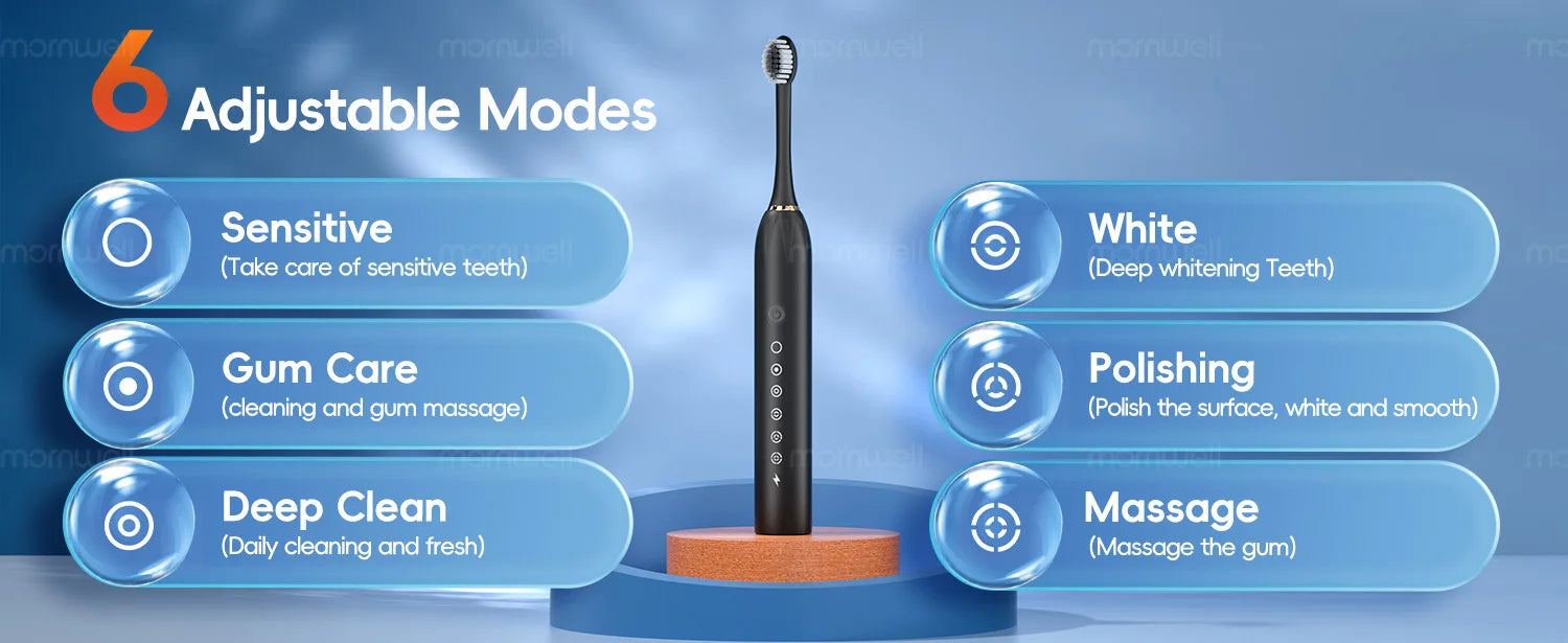 Portable Oral Irrigator and Sonic Electric Toothbrush Set - 15