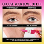 Brow Lamination Gel with Built-in Comb for Lifted Brows