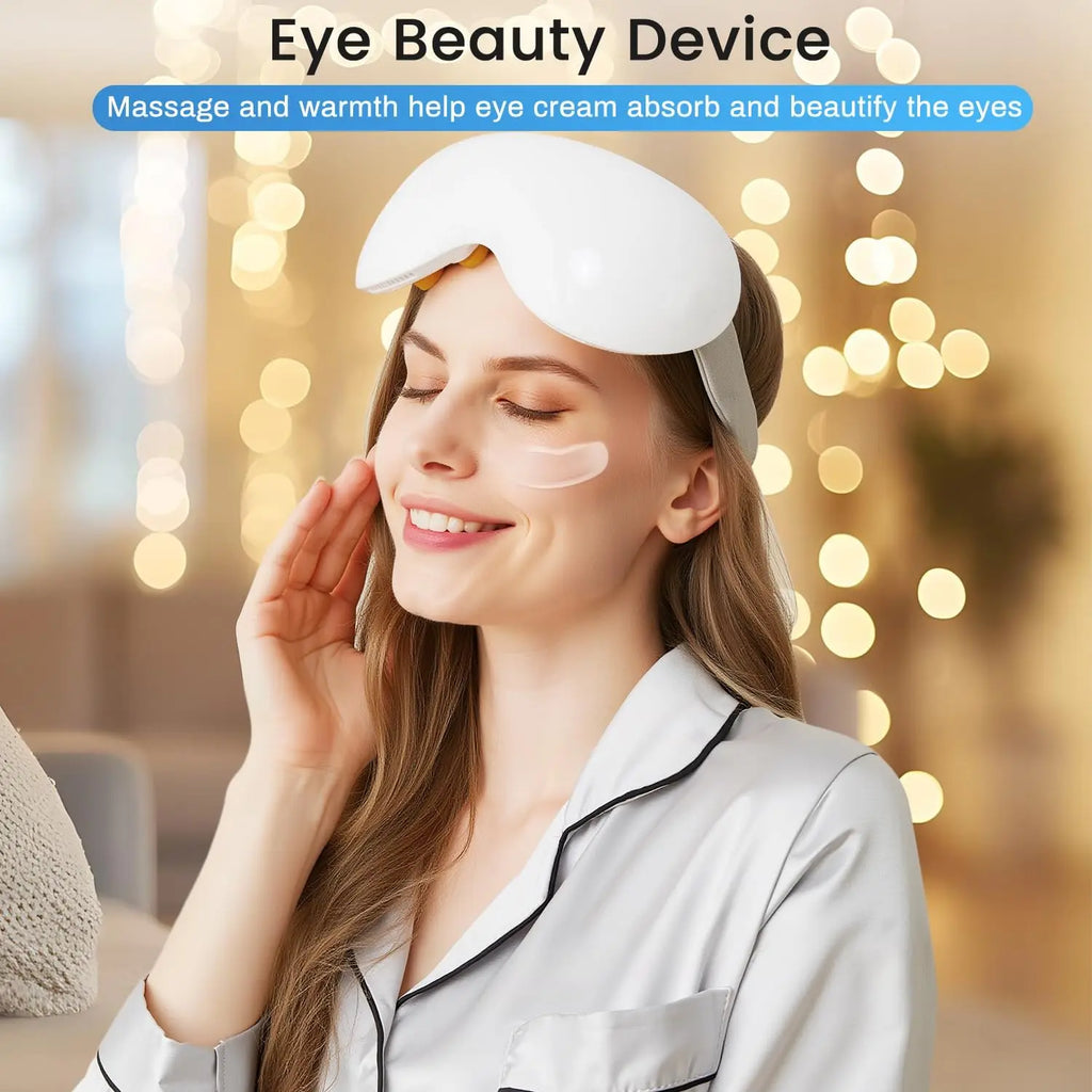 Smart Eye Massager with Cooling and Vibration for Eye Strain