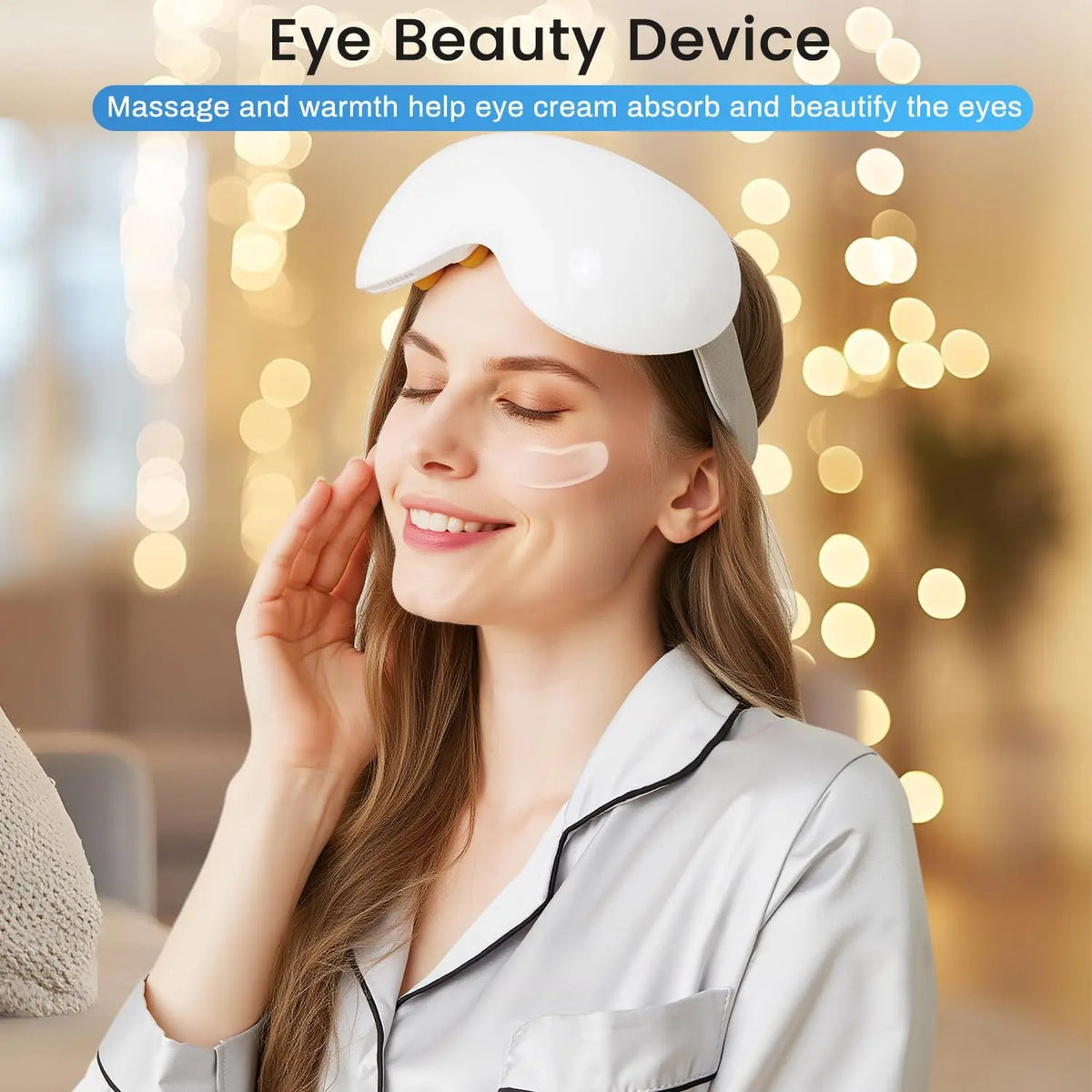 Smart Eye Massager with Cooling and Vibration for Eye Strain