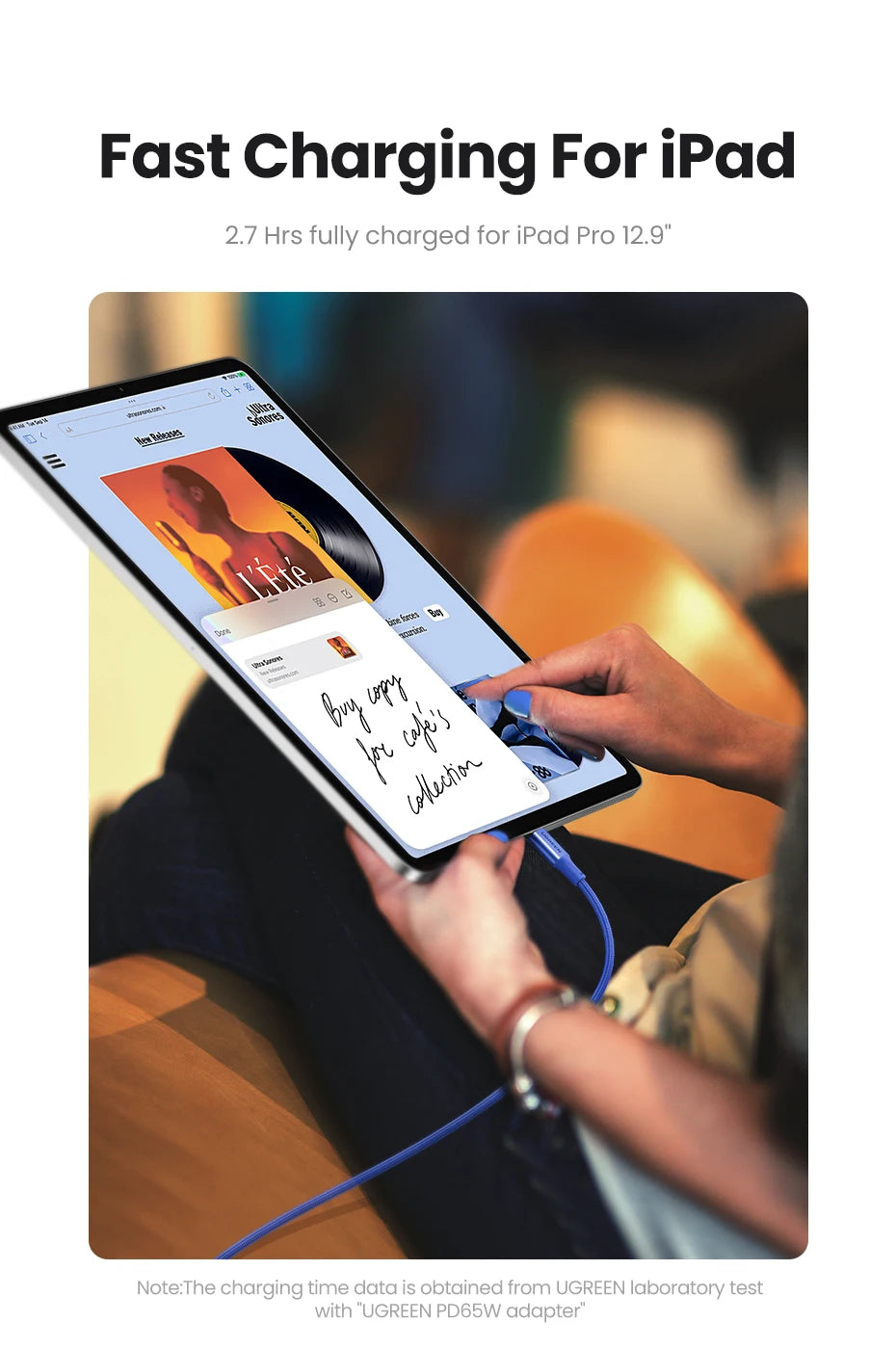 100W USB-C to USB-C Fast Charging and Data Cable