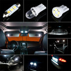 42 Piece 12V LED Interior Car Light Bulb Kit T10 and 1156 Assortment