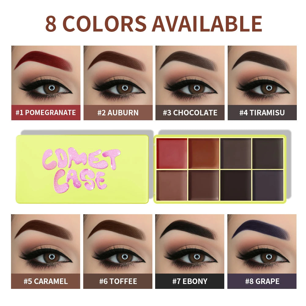 8-Color Cream Highlighter and Blush Makeup Palette - 25