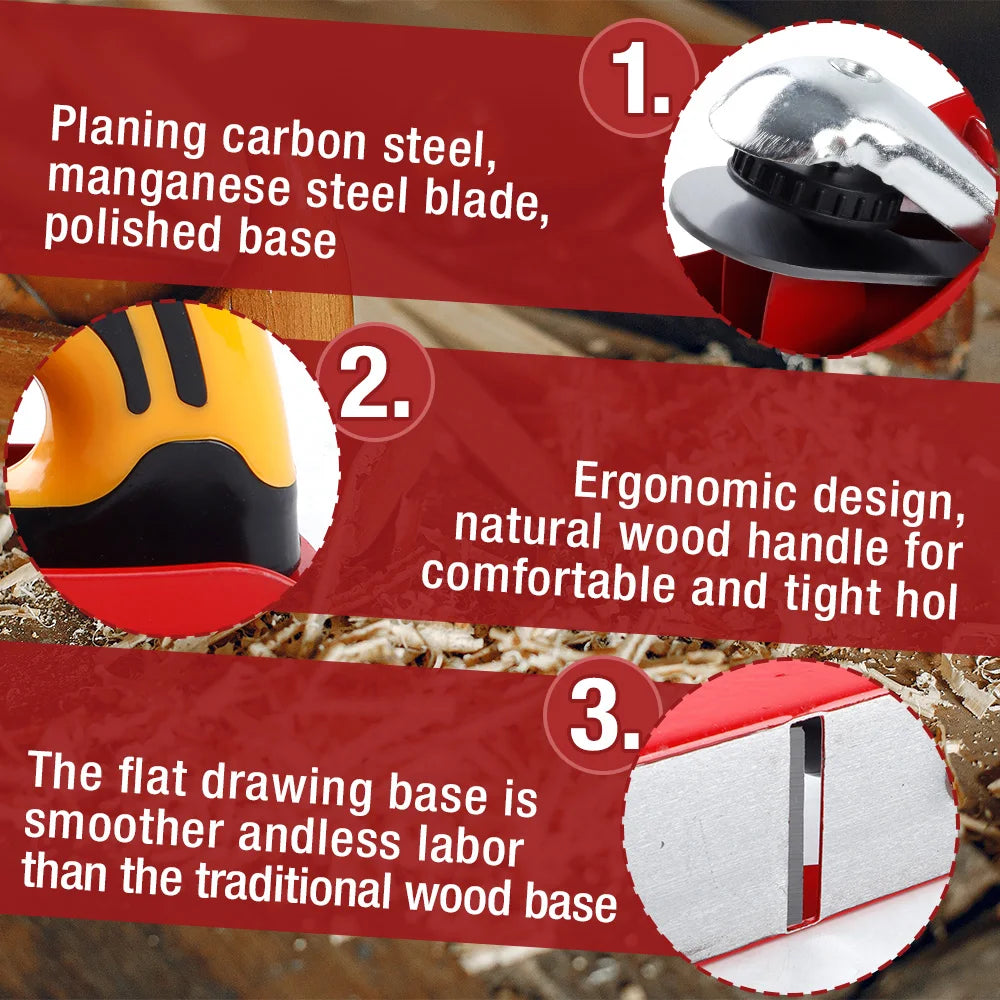2-in-1 Woodworking Hand Planer and Trimming Tool Set