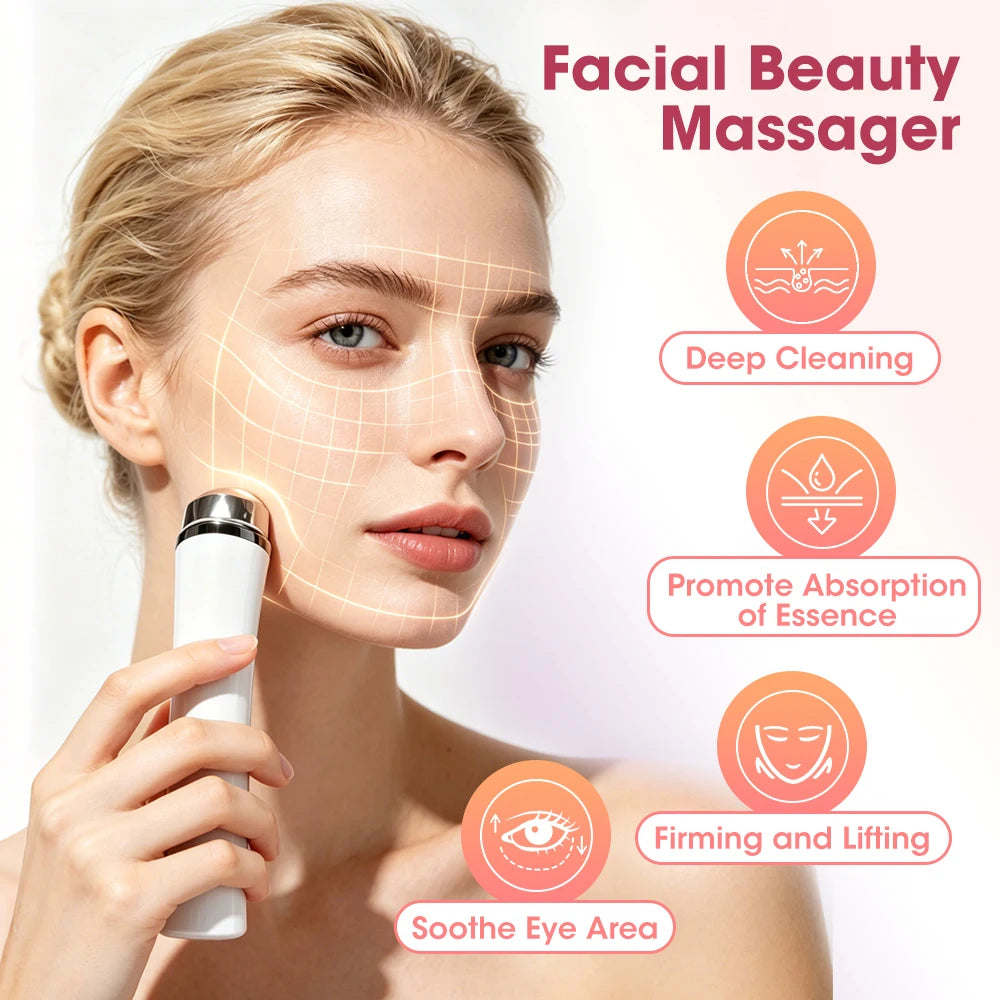 4-in-1 LED Facial Massager for Skin Tightening and Rejuvenation