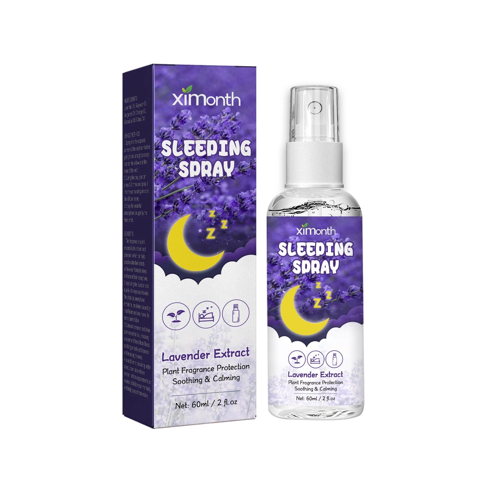 Lavender Calming Sleep Mist for Restful Nights - 15