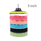 Car Polishing and Buffing Sponge Pad Drill Attachment Kit