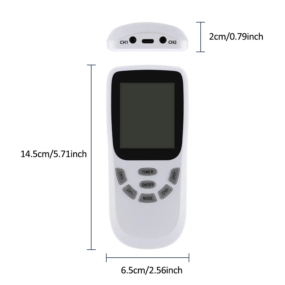 Digital TENS & EMS Muscle Stimulator for Pain Relief - 12