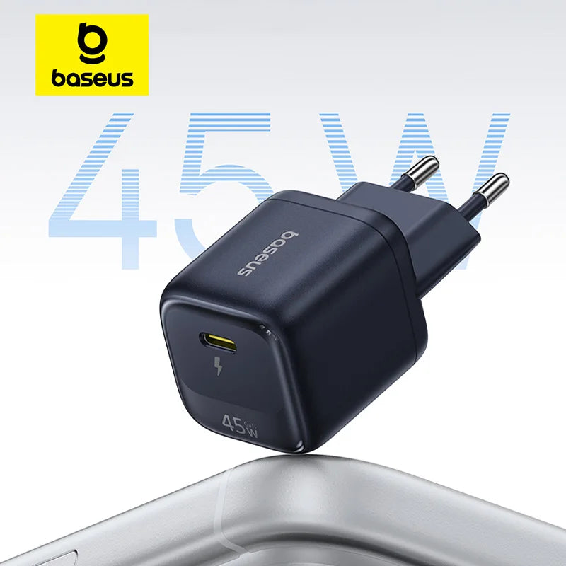 45W GaN USB-C Fast Charger for Smartphones and Laptops