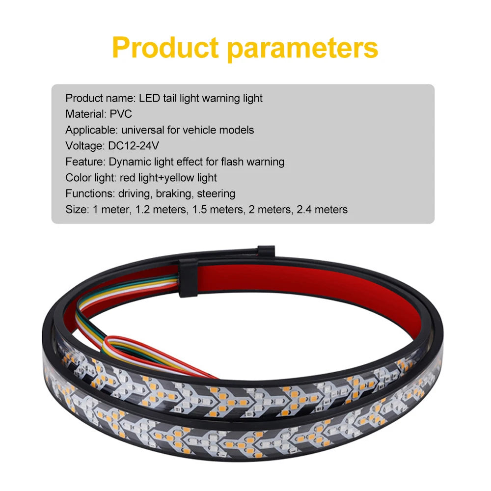 1M LED Tailgate Light Bar for Brake, Turn Signal and Reverse