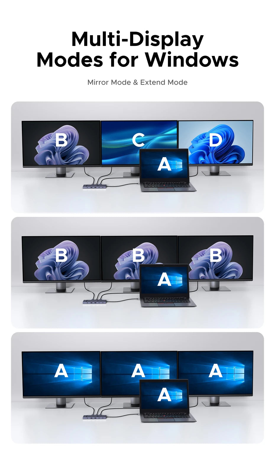 12-in-1 USB-C Triple Display Docking Station 4K 120Hz - 23