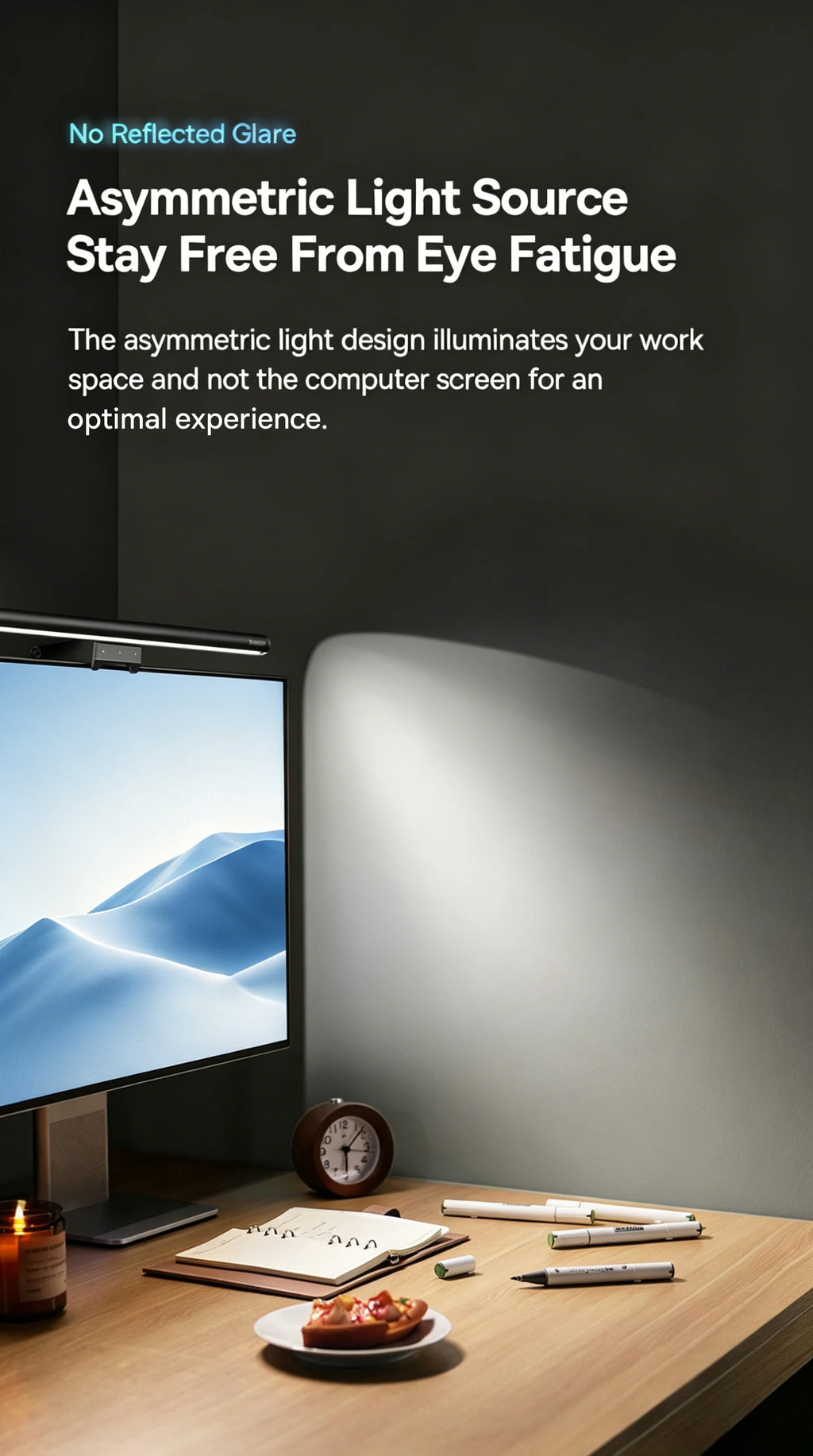 Adjustable LED Monitor Screen Hanging Light Bar