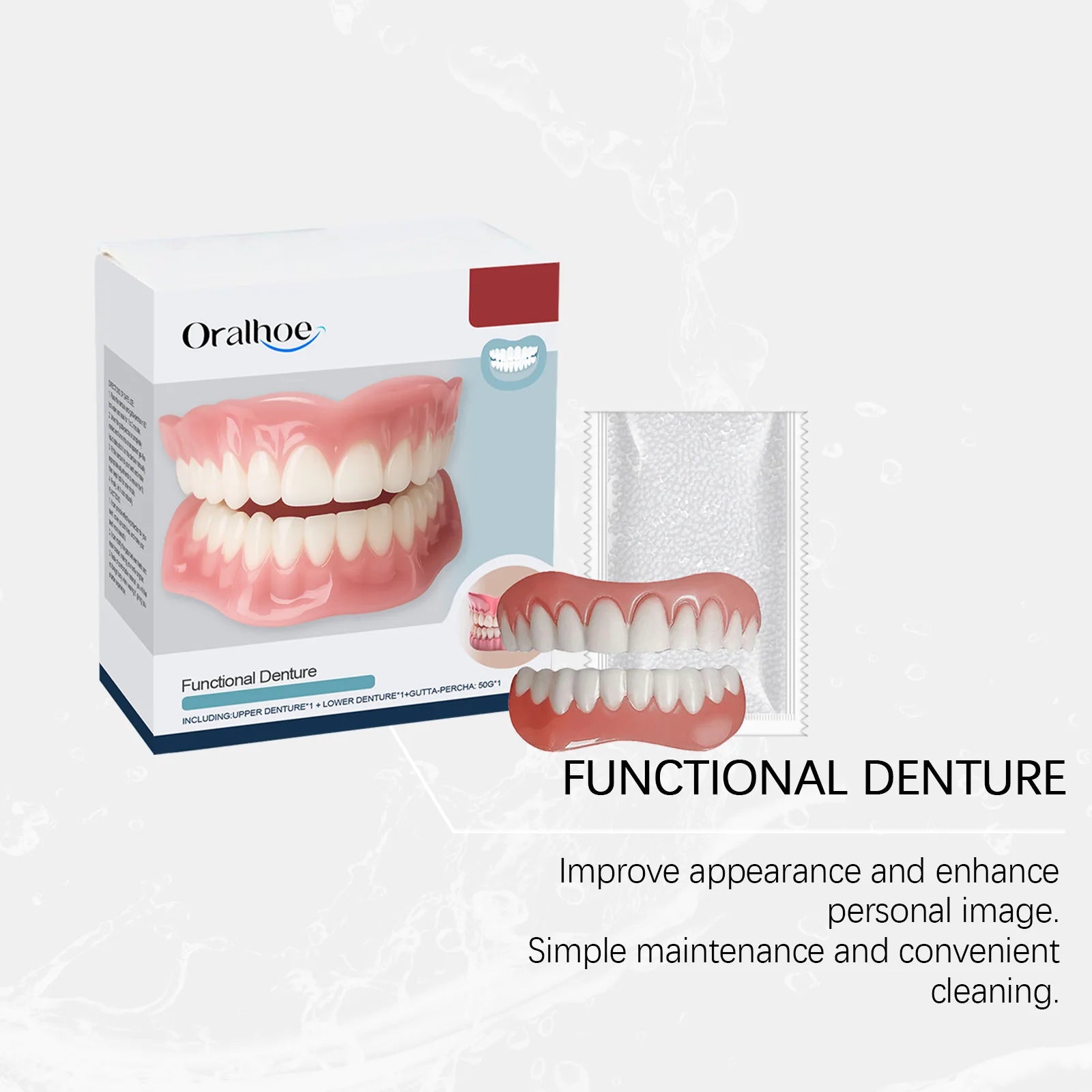 Silicone Cosmetic Denture Kit for Smile Restoration - 17