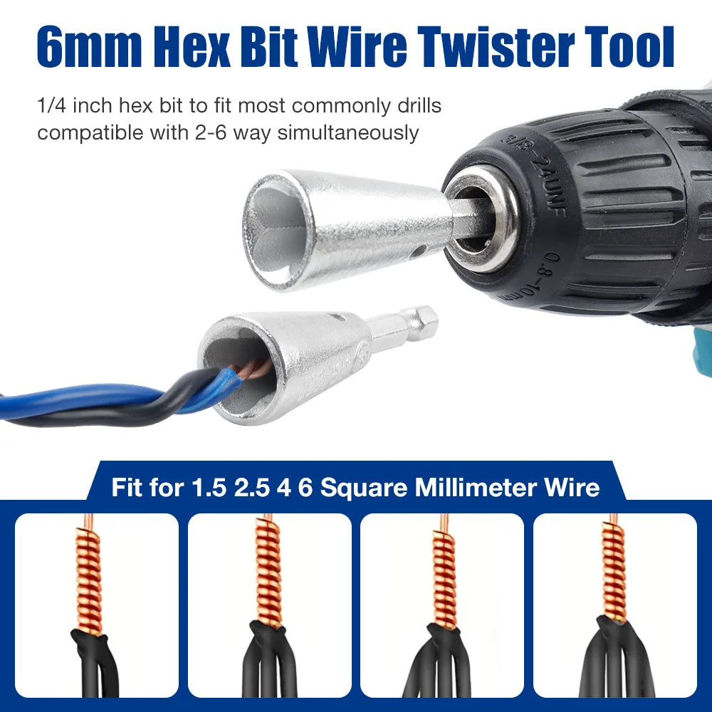 Electric Drill Wire Twister and Connector Tool Set