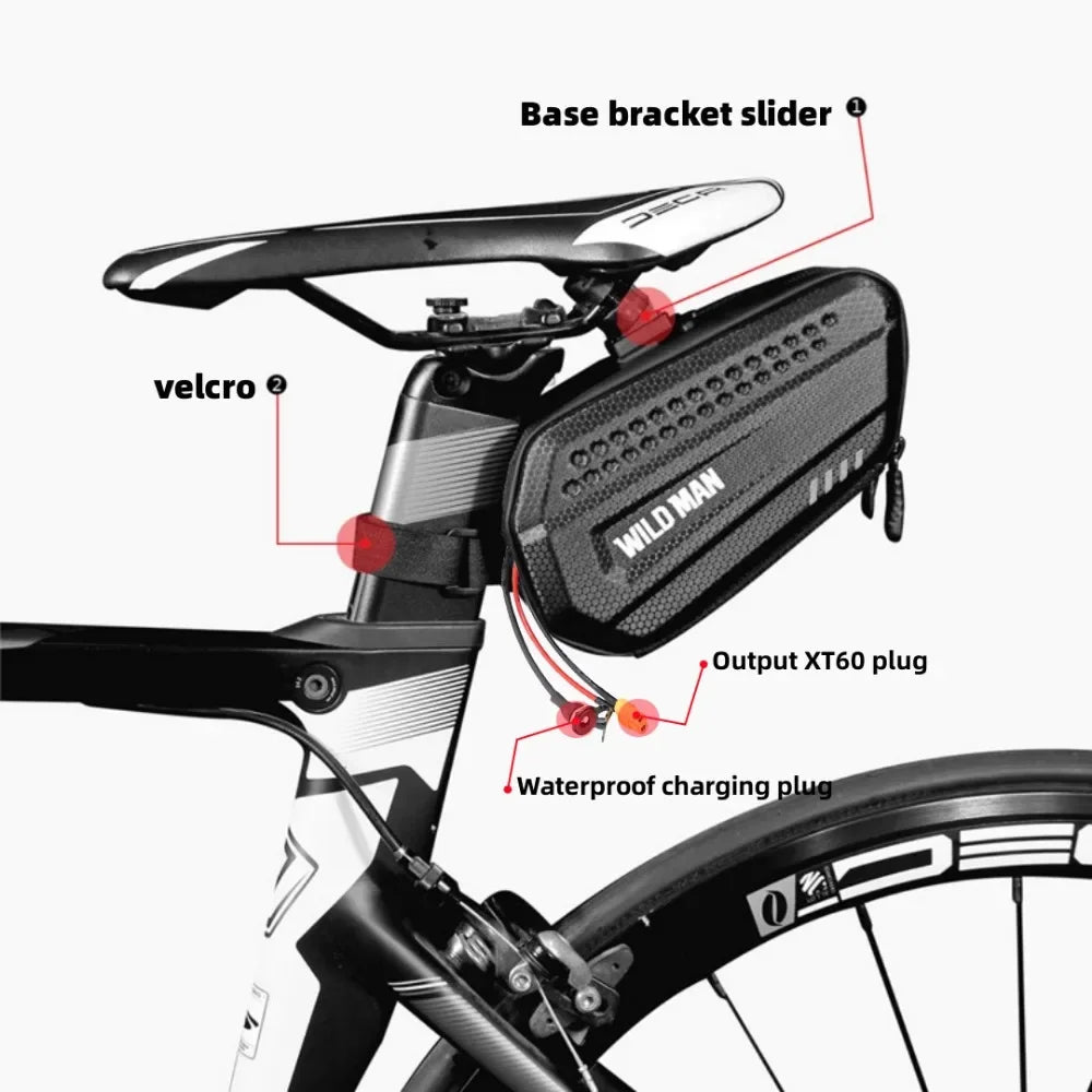 Waterproof Electric Bike Lithium-Ion Battery Pack 36V/48V/52V/60V