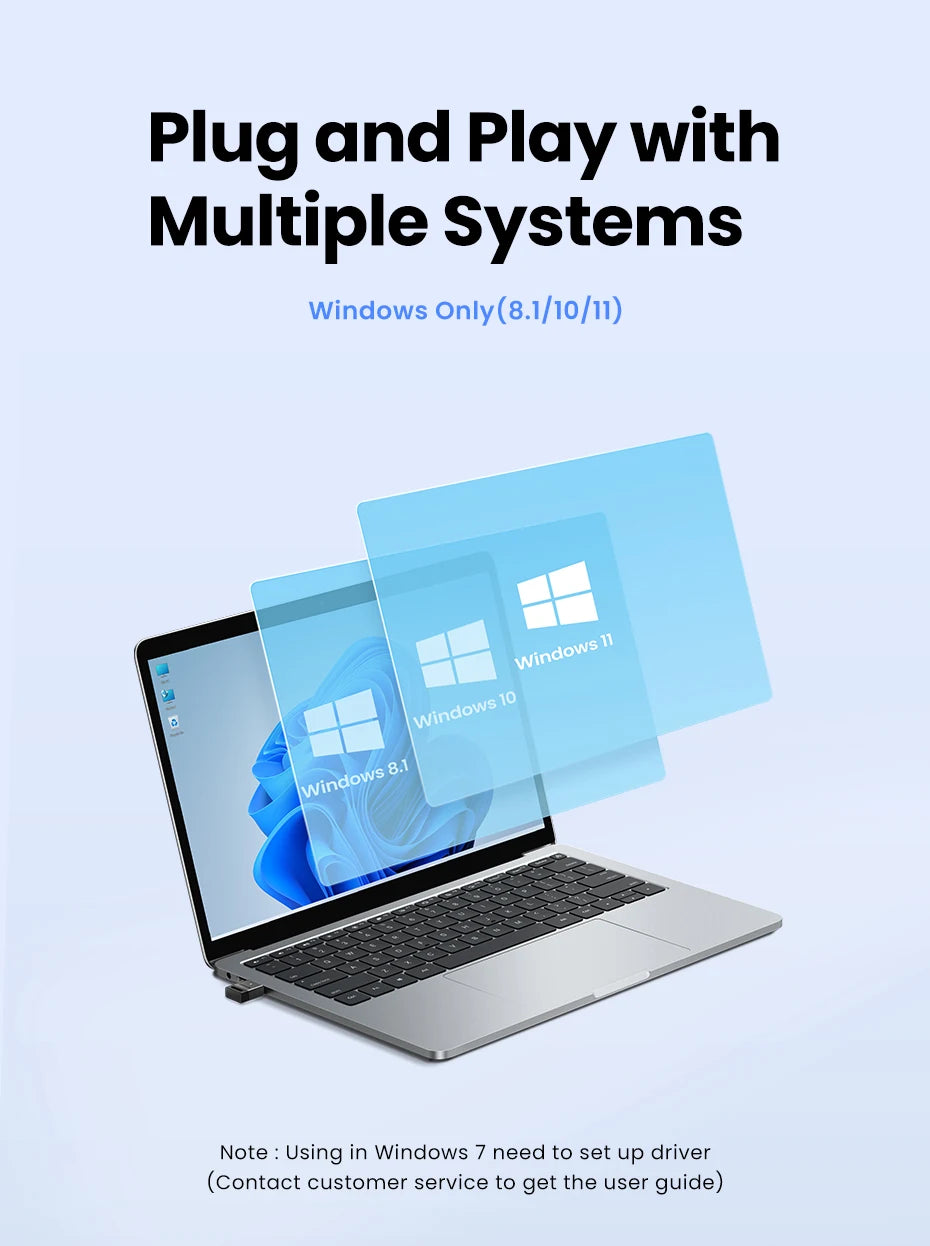 Bluetooth 5.4 USB Adapter for PC and Desktop Connectivity - 11