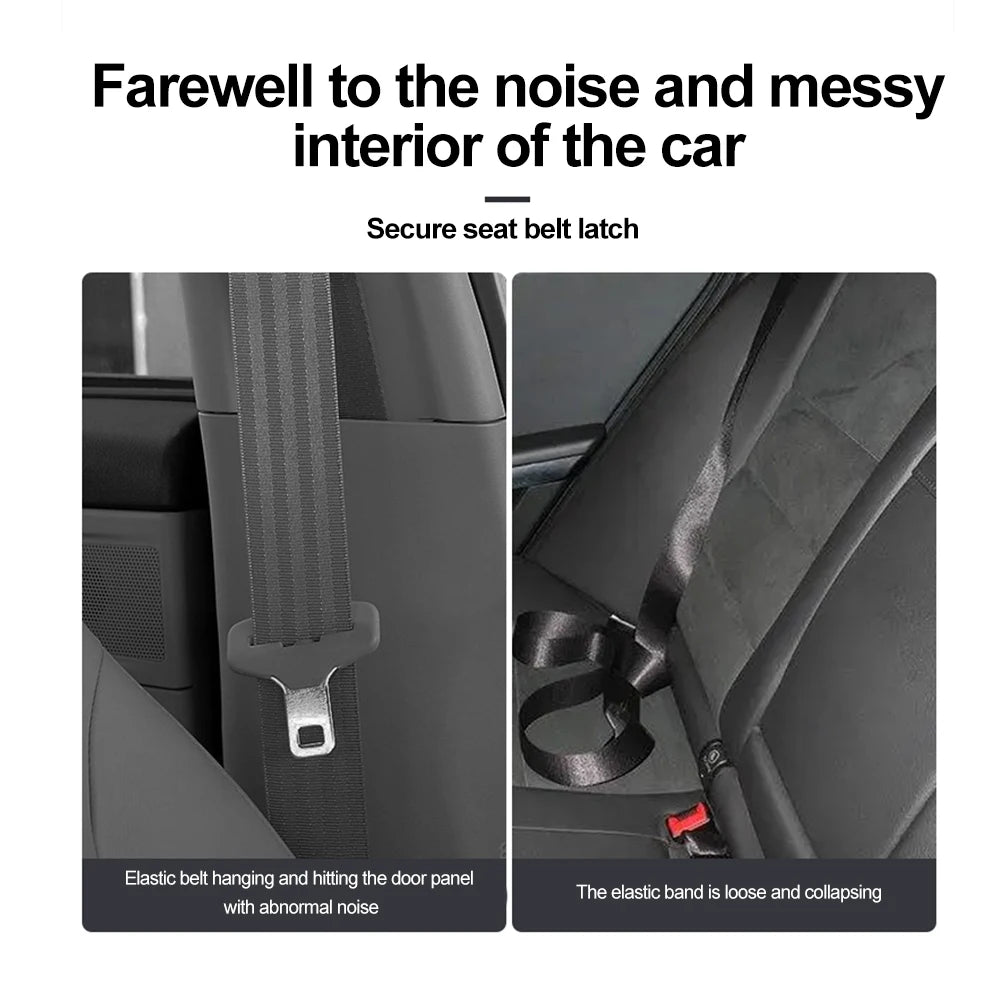 Universal Car Seat Belt Stabilizer Holder Magnetic Fastener Clip