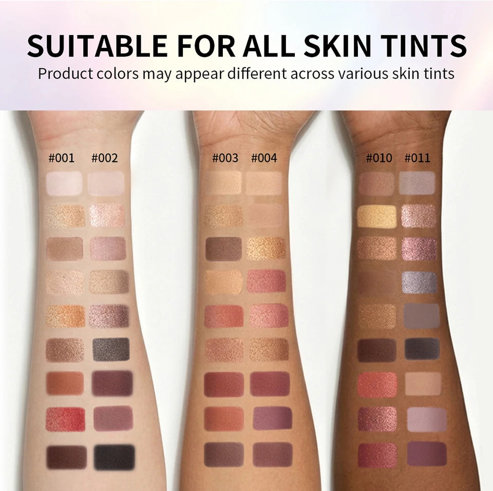 9-Color Professional Matte and Shimmer Eyeshadow Palette