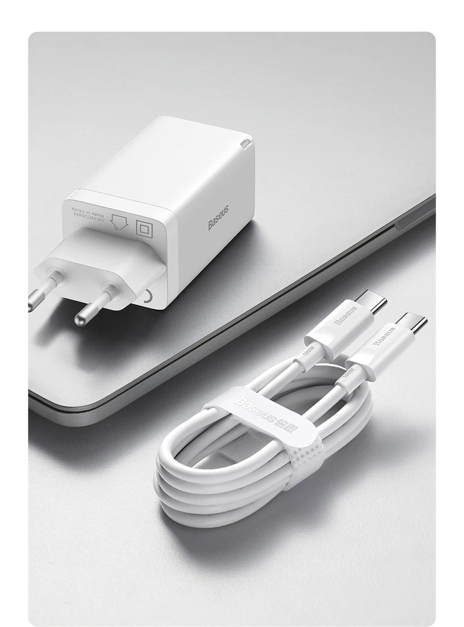 65W GaN Fast Charger with Dual Type-C and USB Ports - 28