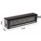 3 in 1 Car Digital Clock Thermometer and Battery Voltage Voltmeter